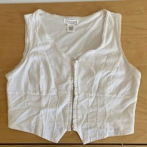 Beautiful white vest